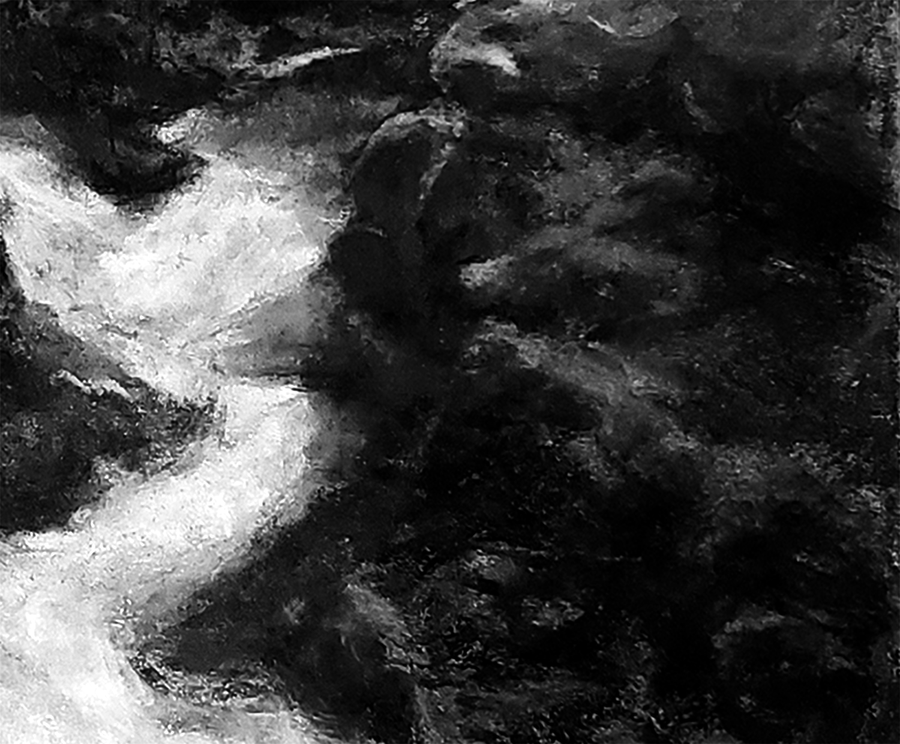 Rio Tibes - Ponce Puerto Rico - Charcoal Drawing
