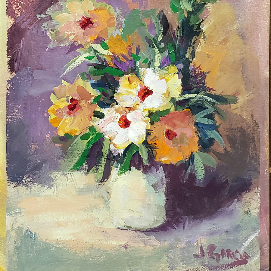 Flower Arrangement - Acrylic Painting