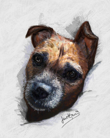 Pastel Portrait - Dog